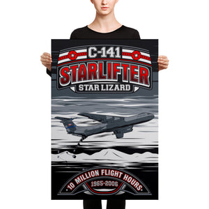 C-141 Starlifter 10 Million Flight Hours - Canvas - Mil-Spec Customs