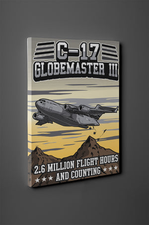 C-17 Globemaster Canvas - 2.6 Million Flight Hours and Counting - Mil-Spec Customs