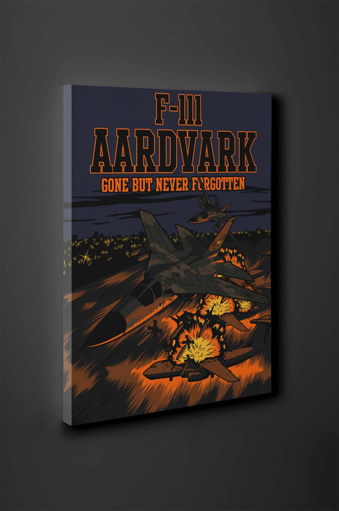 F-111 Aardvark (The Pig) Canvas - Mil-Spec Customs