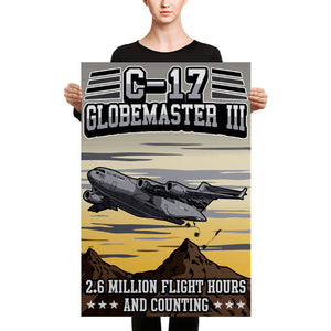 C-17 Globemaster Canvas - 2.6 Million Flight Hours and Counting - Mil-Spec Customs