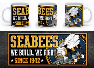 Seabees - We Build, We Fight Mug - Mil-Spec Customs